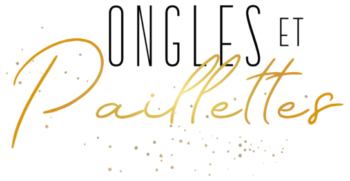 logo ongles et paillettes fond blanc